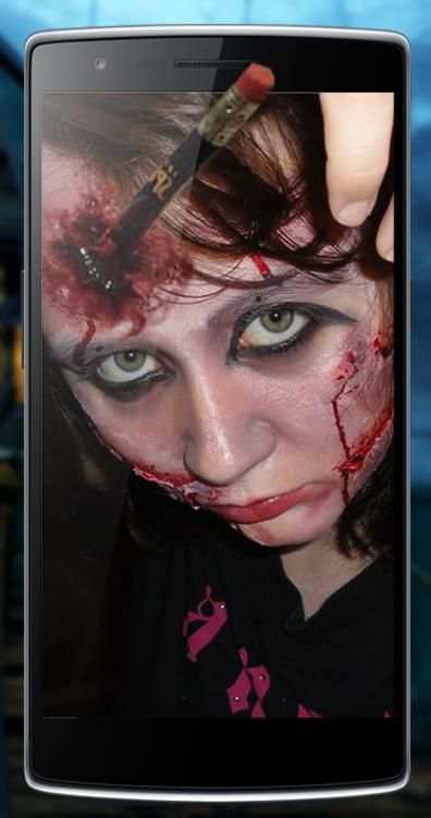 Zombie Face Makeup 2 تصوير الشاشة