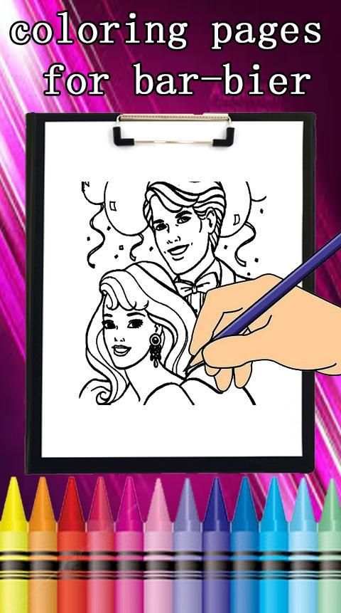 COLORING PAGES PRIN-CES FOR BAR-BIER скриншот 3