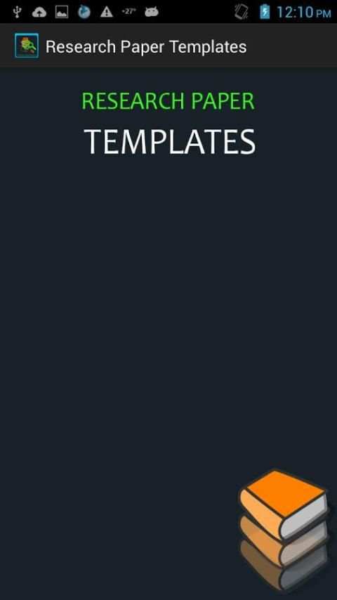 Research Paper Templates скриншот 5