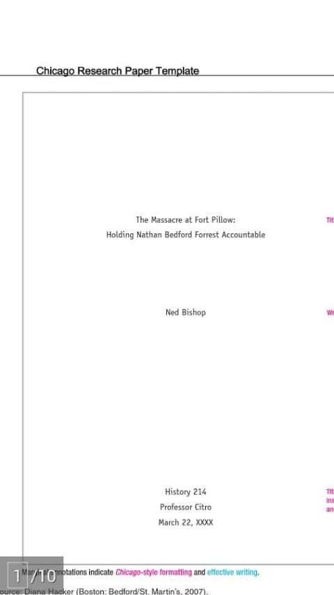 Research Paper Templates скриншот 1