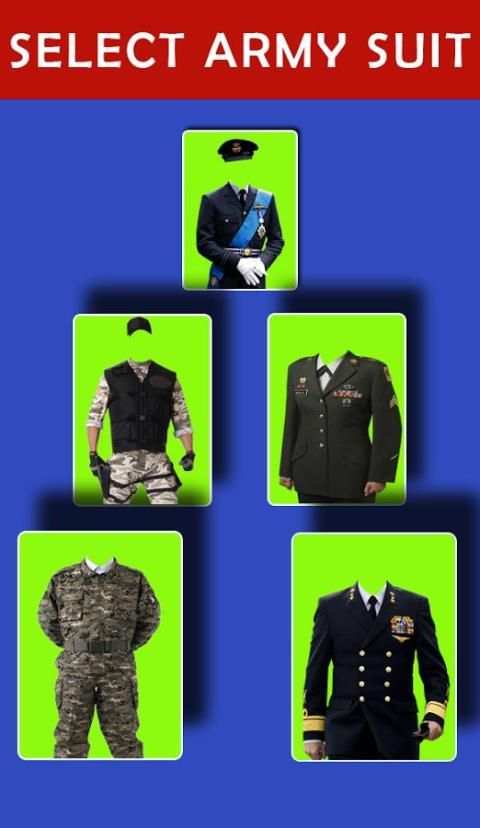Army Photo Suit 3 تصوير الشاشة