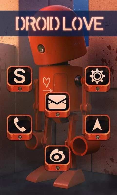 Droid Love GO Launcher 5 تصوير الشاشة