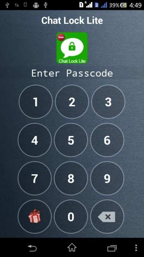 Chat Lock Lite screenshot 1