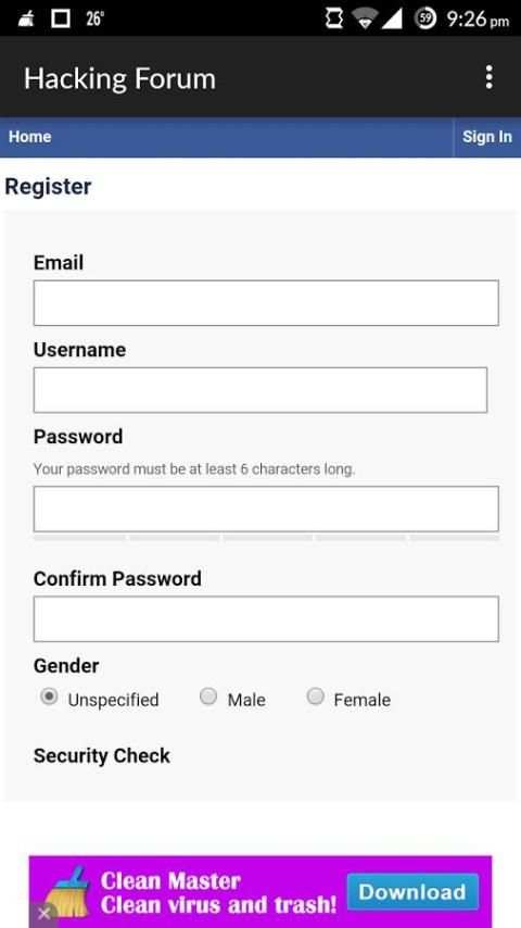 Hacking Forum स्क्रीनशॉट 1