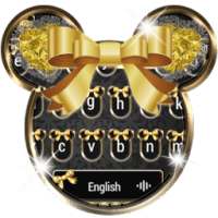Golden Shine Bow minny Keyboard on 9Apps