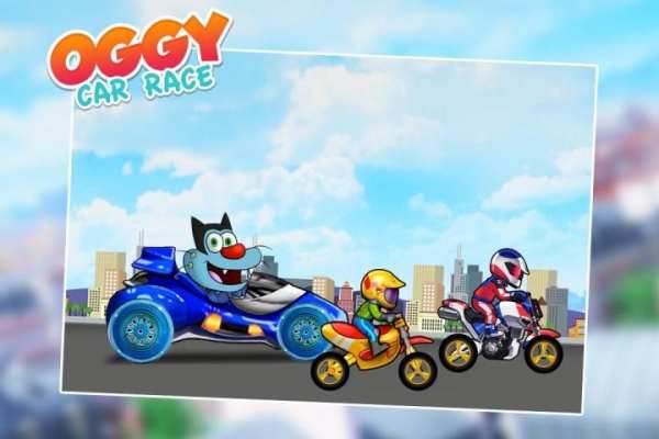 Oggy Car Racing Game скриншот 1