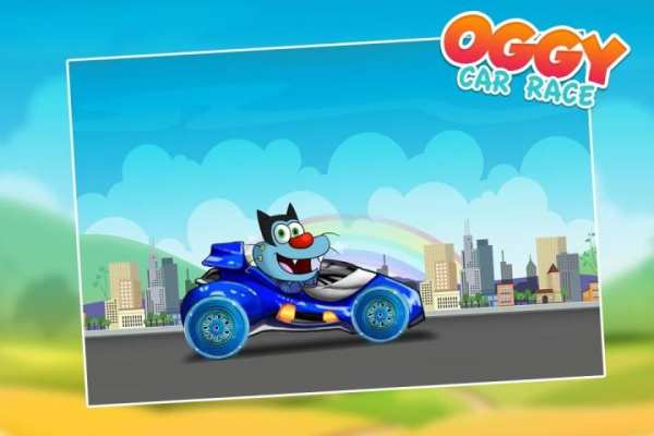Oggy Car Racing Game screenshot 3