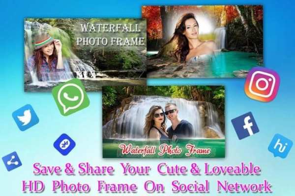 Waterfall Photo Frame स्क्रीनशॉट 1