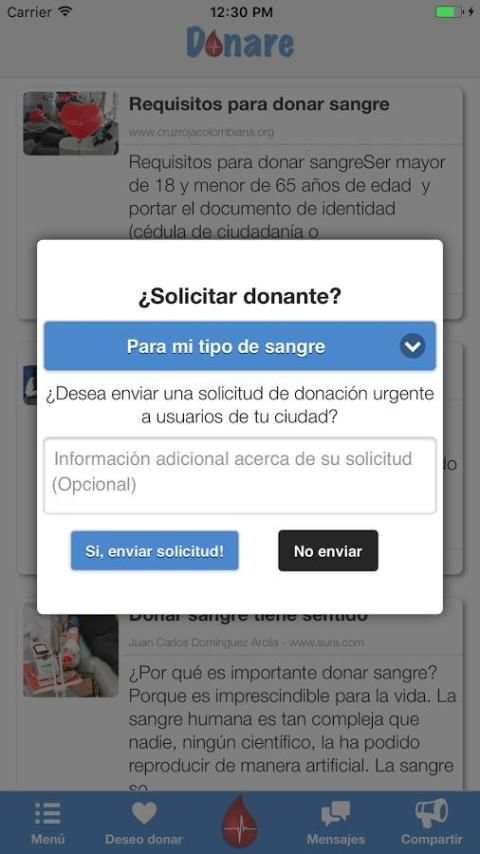 Donare App screenshot 2