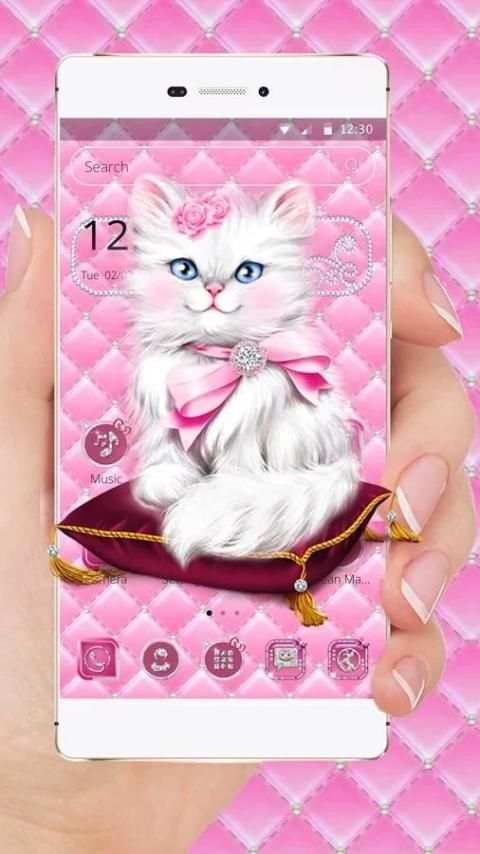 cute kitten theme 5 تصوير الشاشة