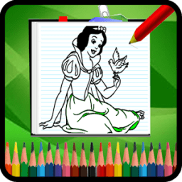 GAME COLORING BEAUTIFUL PRINCESS icon