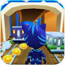 Cat subway mask hero أيقونة