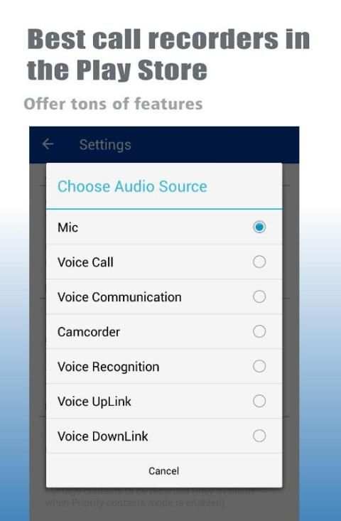 Best Call Recorder Automatic 1 تصوير الشاشة