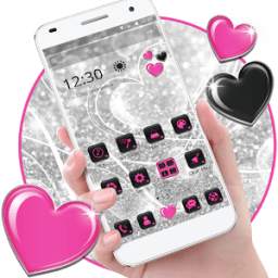 Sterling Glitter Hearts Launcher Pink & Black 1.1.1