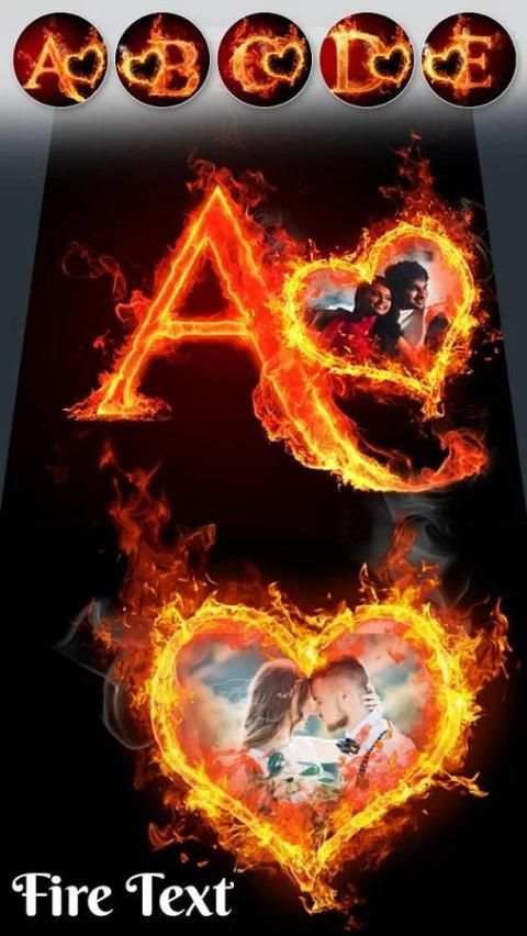 Fire Lighting Text Photo Editor screenshot 6