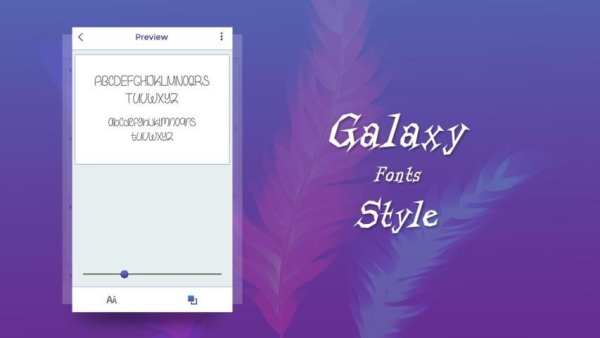 Galaxy Font Style 1 تصوير الشاشة
