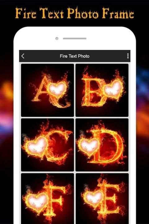 Fire Text Photo Editor скриншот 3