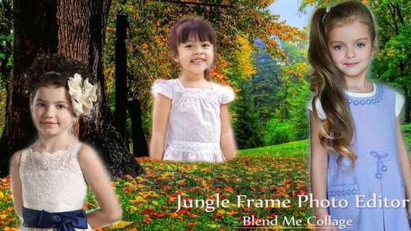 Jungle Frame Photo Editor - Blend Me Collage скриншот 1