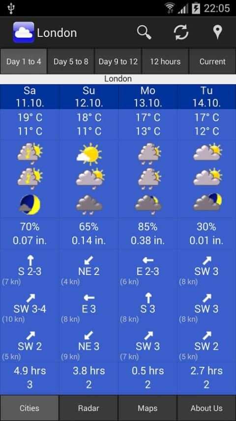 WeatherOnline Weather скриншот 8