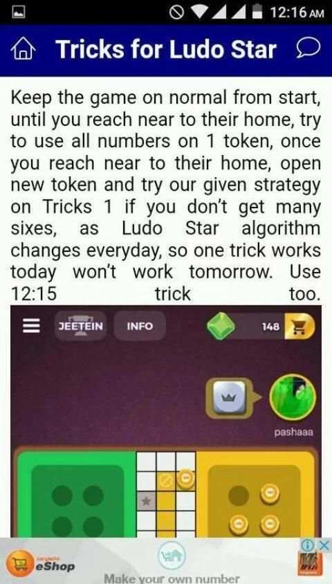 Tricks For Ludo Star Game screenshot 1