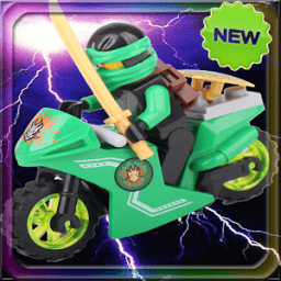 Play Ninja go biking puzzle icon