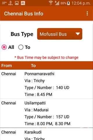 Chennai Bus Info screenshot 5