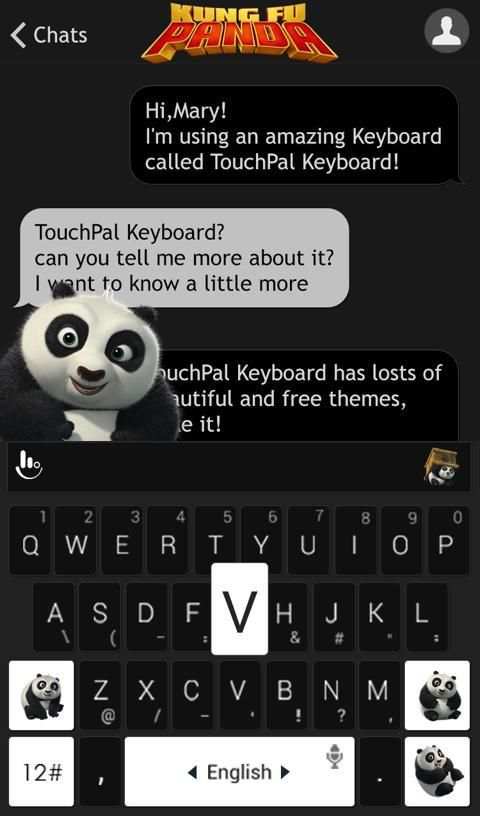 Kung Fu Panda Keyboard Theme screenshot 3