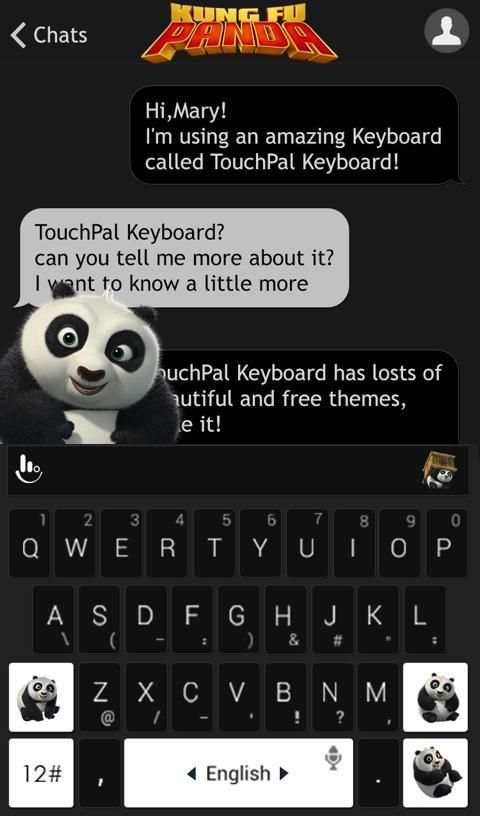 Kung Fu Panda Keyboard Theme screenshot 4