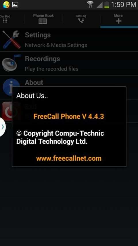 FreeCalls screenshot 3