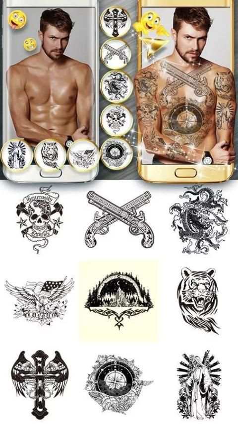 (FREE) Z CAMERA TATTOO 2 STICKER 2 تصوير الشاشة