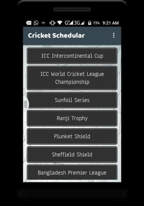 Live cricket schedule 2017 screenshot 4