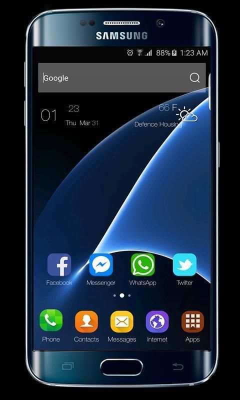 S7 launcher theme स्क्रीनशॉट 1