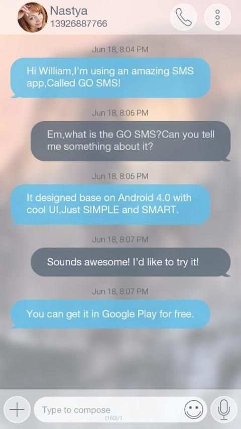 GO SMS PRO ICOLOR8 THEME screenshot 5