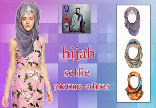 Hijab Selfie Picture Editor скриншот 4