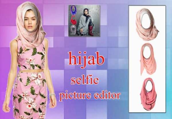 Hijab Selfie Picture Editor скриншот 3
