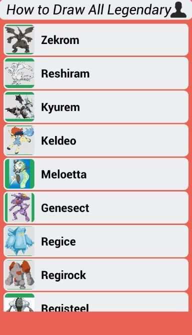 How to Draw All Legendary Pokemon Step by Step скриншот 7