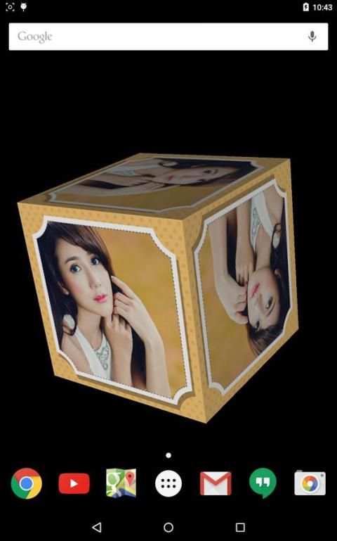 Cube 3D Choose Photo LWP screenshot 4