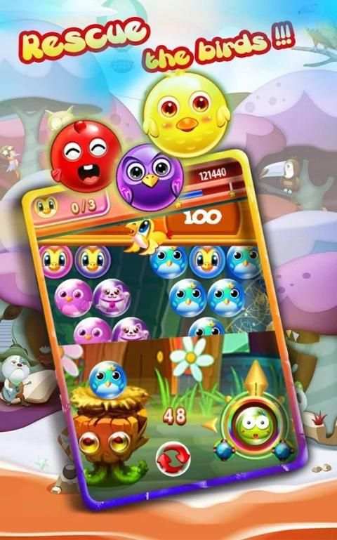 Bubble Bash Bubble Bird Rescue स्क्रीनशॉट 3