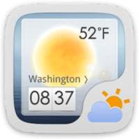 GO Weather EX Theme White on 9Apps