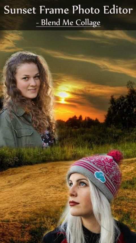 Sunset Frame Photo Editor - Blend Me Collage скриншот 4