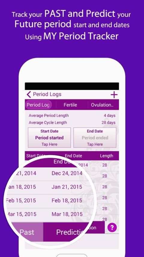 My Period Tracker / Calendar स्क्रीनशॉट 3