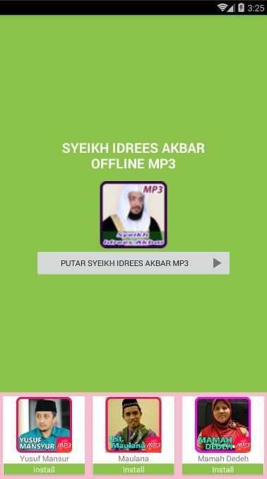 Syeikh Idrees Akbar Offline Mp3 скриншот 3