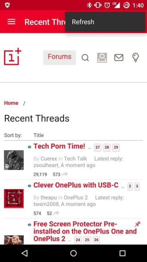 OnePlus Mobile 1 تصوير الشاشة