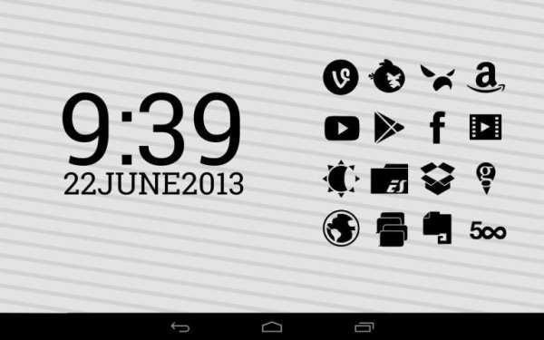 Stamped Black Icons स्क्रीनशॉट 1