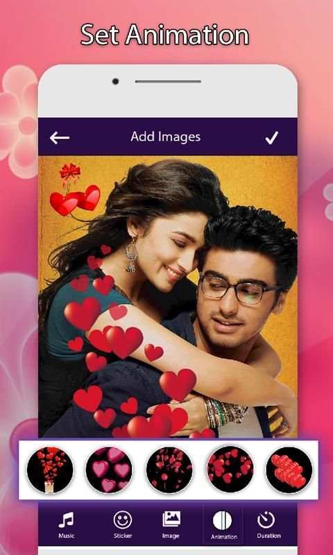 Love Photo To Video Maker स्क्रीनशॉट 1