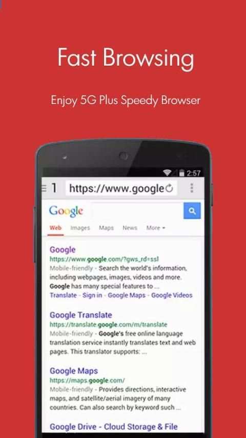5G Plus Browser screenshot 5