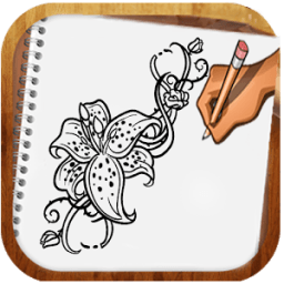 Рисование цветов - легкие уроки иконка