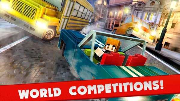 Blocky Car Driving Simulator स्क्रीनशॉट 3