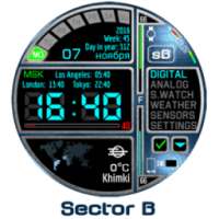 Sector B Watchface on 9Apps