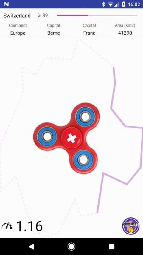 ߷ Fidget Flag Spinner ߷ World Flags Game скриншот 1